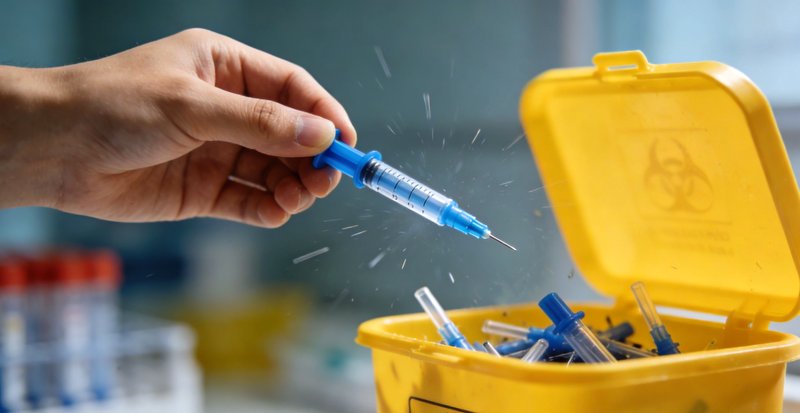 医院走廊里多个科室指示牌并列，