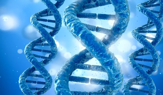 基因测序仪正在运行数据分析