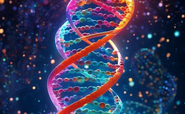 遗传咨询师与客户进行温暖沟通的场景