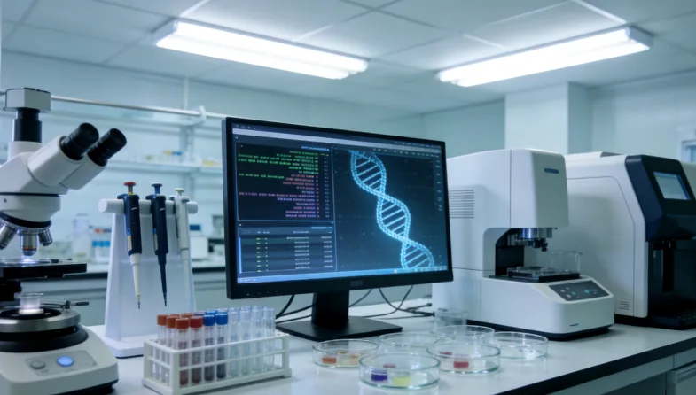 从石蜡包块上切取用于基因检测的白片