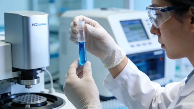 基因检测报告与DNA双螺旋结构示意图