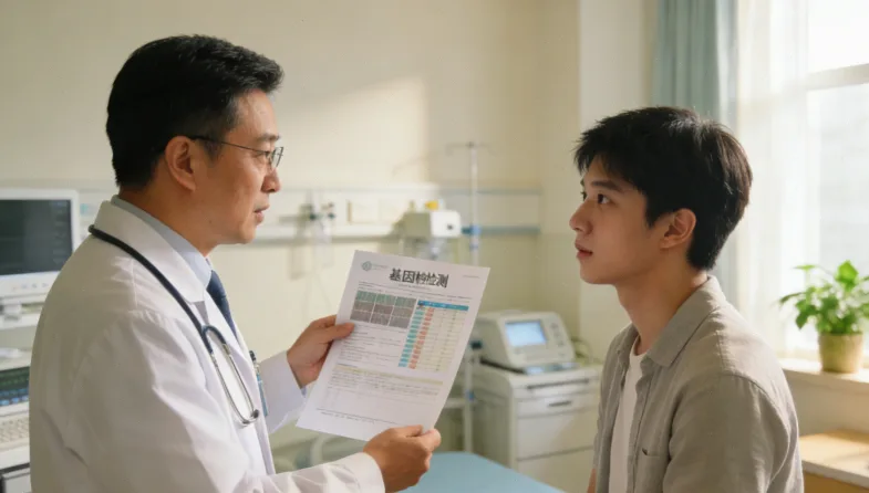 遗传咨询师为患者家庭提供咨询的场景
