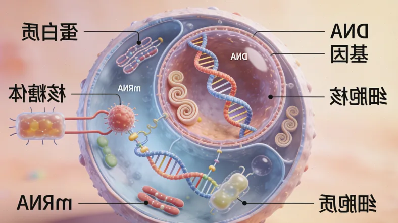 病理医生在显微镜下观察卵巢组织切片