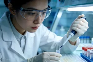 胃癌细胞HER2蛋白高表达示意图