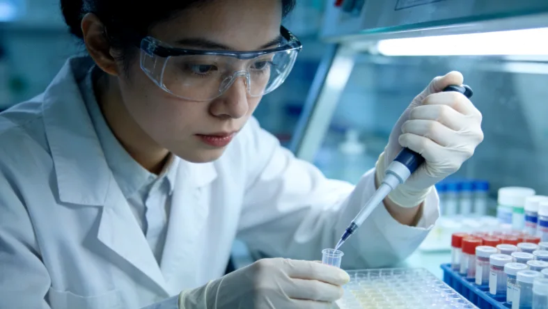 胃癌细胞HER2蛋白高表达示意图