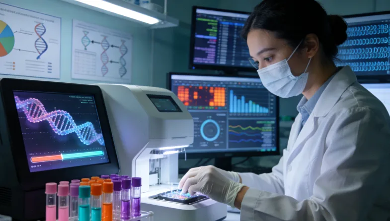 基因检测报告样本肿瘤细胞纯度评估示意图