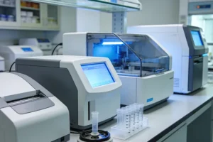 医生与患者讨论术后病理报告