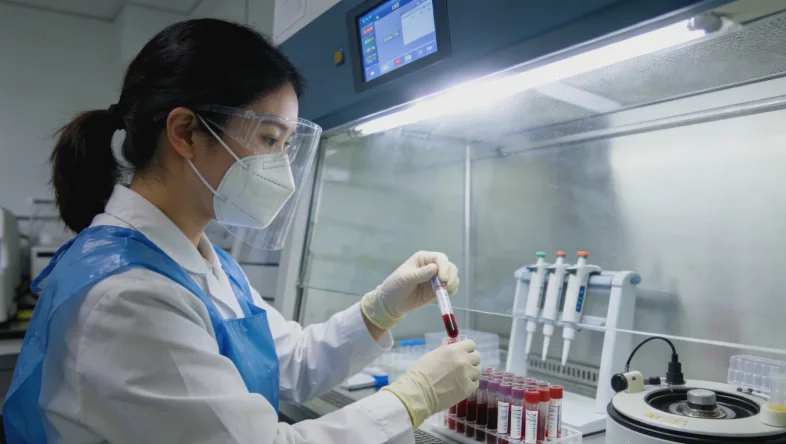 传统病理切片与基因测序数据对比图