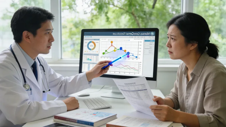 肝癌基因检测报告重点指标标注示例