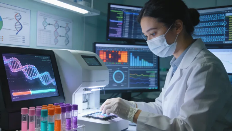 早期乳腺癌患者与医生讨论治疗方案的场景