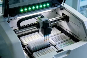 肺癌细胞与正常细胞基因对比示意图