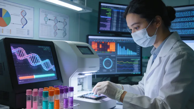 肺癌病理切片与基因检测报告对比