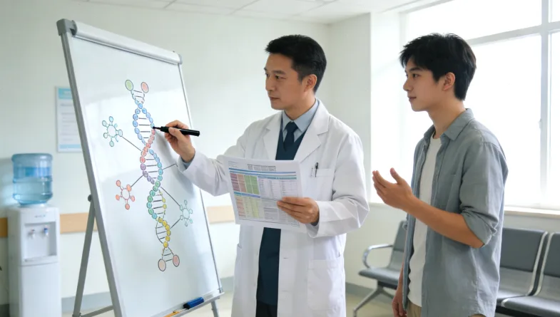 胸水离心前后样本对比示意图