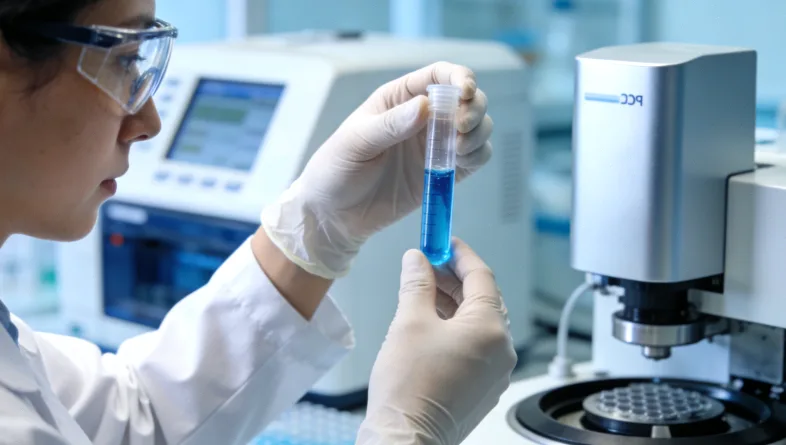 医生与患者面对面进行遗传咨询沟通的场景