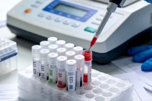 TMB检测报告示意图，突出显示数值与阈值对比