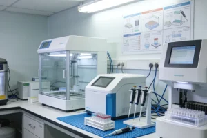 医生与患者讨论基因检测报告