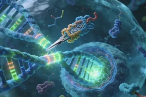 医生与患者家属进行遗传咨询沟通