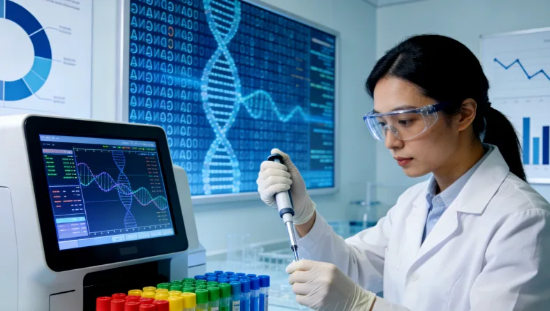 遗传咨询医生与患者分析家族肿瘤图谱