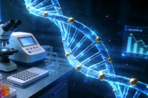 基因检测技术从靶向测序到全基因组测序的演进示意图