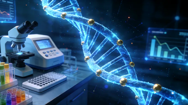 基因检测技术从靶向测序到全基因组测序的演进示意图