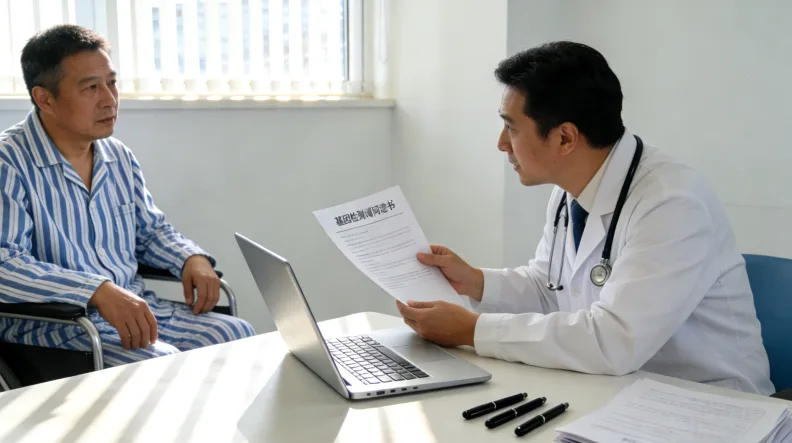 基因测序仪工作场景图