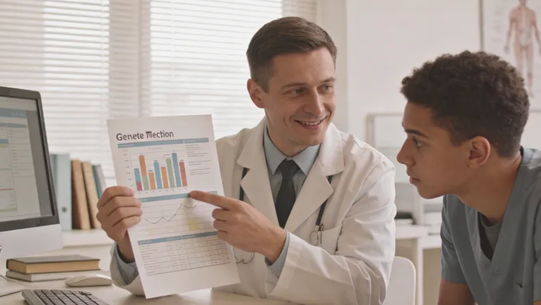 FISH法检测ROS1融合的荧光显微镜下图像