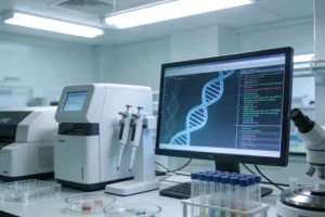 KRAS蛋白三维结构示意图，高亮显示12、13、61密码子位置