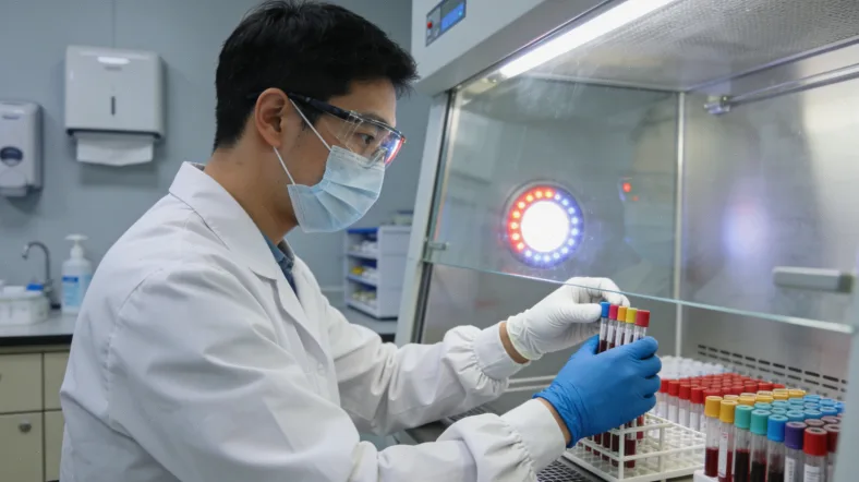 香烟与结肠解剖图的对比警示图