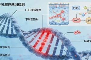 BRAF V600E突变驱动肿瘤生长示意图