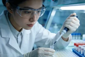 两份对比的基因检测报告示意图