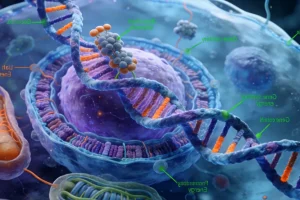 RET基因融合激活下游信号通路示意图