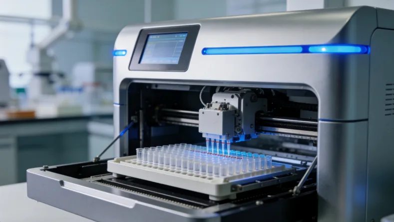 血液样本采集与实验室检测流程示意