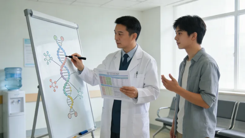 显微镜下显示NTRK融合阳性肿瘤细胞