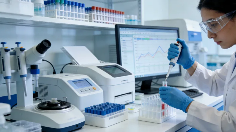 院内检测与院外送检路径流程图