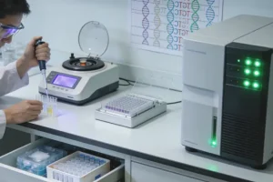 NTRK基因融合与抑制剂作用机制示意图