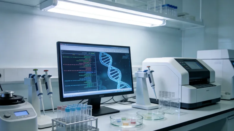 胃癌组织病理切片与基因图谱对比