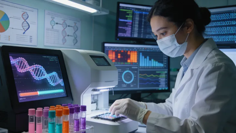 PCR与NGS技术流程时间轴对比图