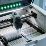 病理医生在显微镜下评估组织切片肿瘤细胞比例