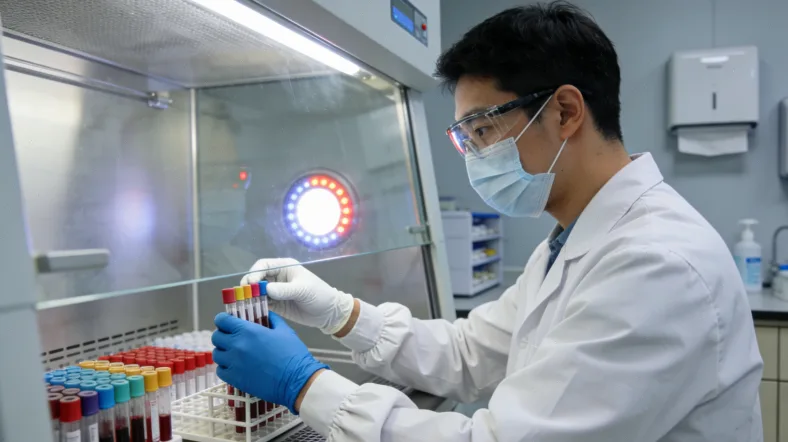 肿瘤组织样本处理与固定流程示意图