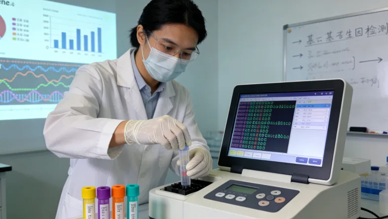 HRD检测报告示意图，突出阳性/阴性结果