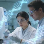 医生与患者围绕病理报告进行沟通