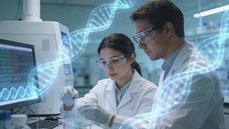 医生与患者围绕病理报告进行沟通