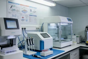 医生与患者共同查看基因检测报告