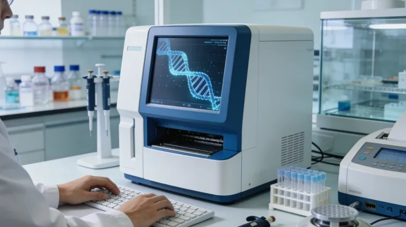 医生与患者共同查看CT影像，讨论病情变化