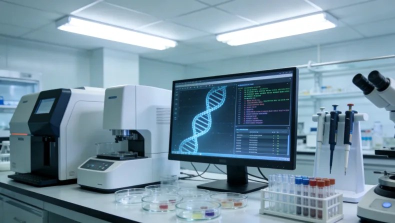 CT引导下肺穿刺活检的模拟示意图