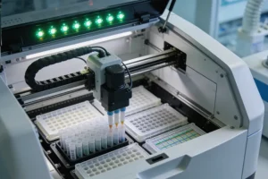 医生与患者沟通基因检测方案的场景图