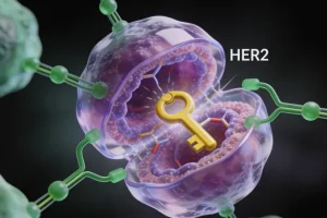 一位患者与医生共同查看基因检测报告