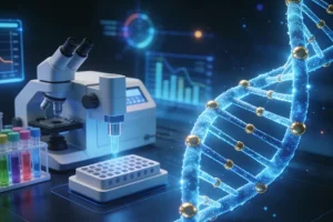 医生与患者家属沟通基因检测报告