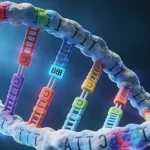 肺癌基因检测报告特写，突出“罕见突变”字样