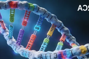 肺癌基因检测报告特写，突出“罕见突变”字样